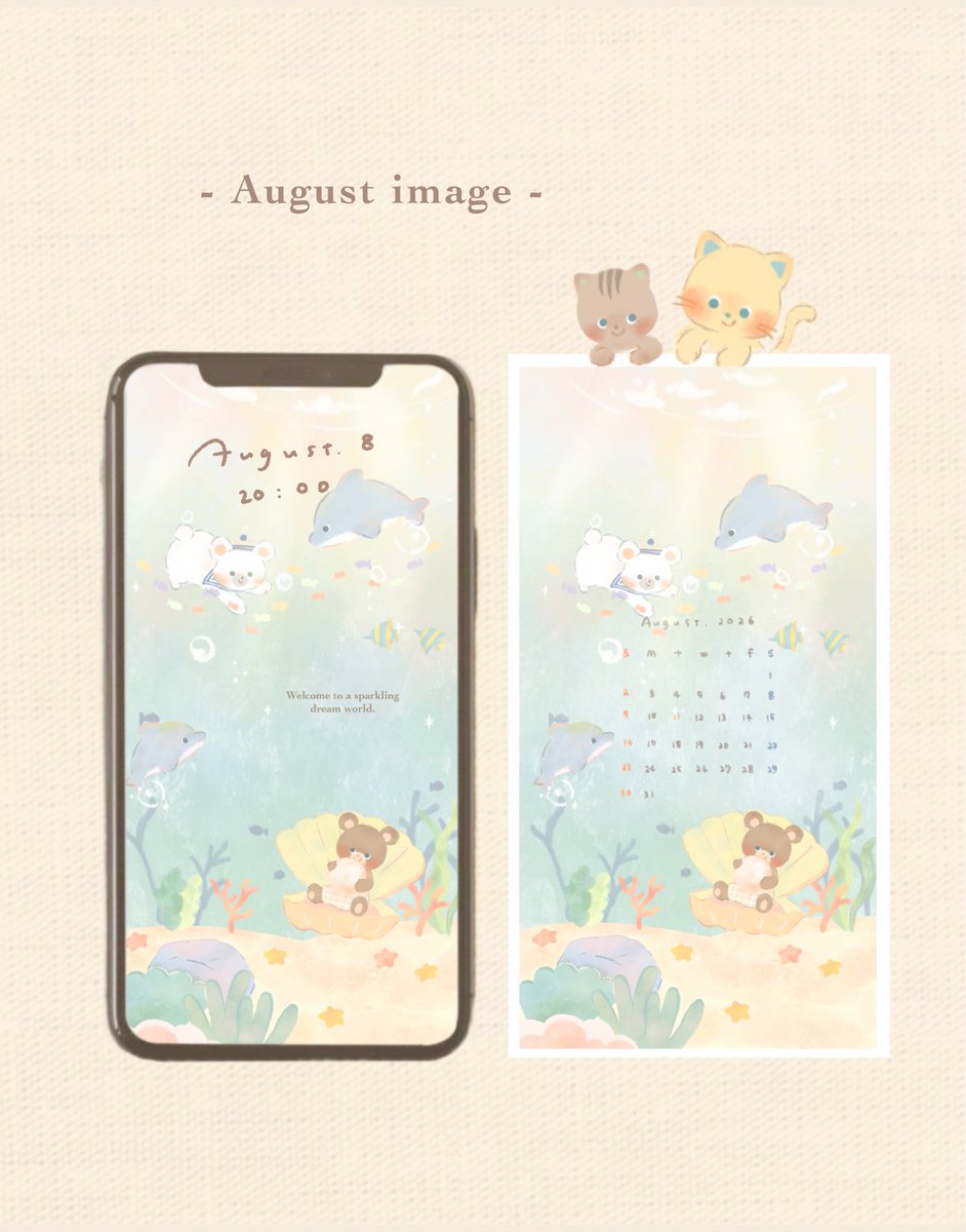_puchitoma's tweet photo. 8月カレンダーができました 𓈒𓏸
個人の範囲内でお使いください🐬ˊ˗

#カレンダー配布 #8月カレンダー https://t.co/jrMYDAEFpJ