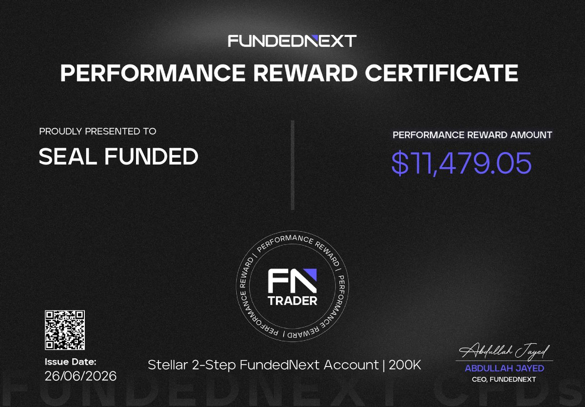 SealFunded's tweet photo. With my next payout, I'll have turned $2,799 into $89,000 with @FundedNext

I'm thinking about writing an ebook on how I actually trade prop firms and giving it away for FREE.

If enough of you want it, I'll make it.

Like + follow and it's yours. https://t.co/oV2GKy3ABu