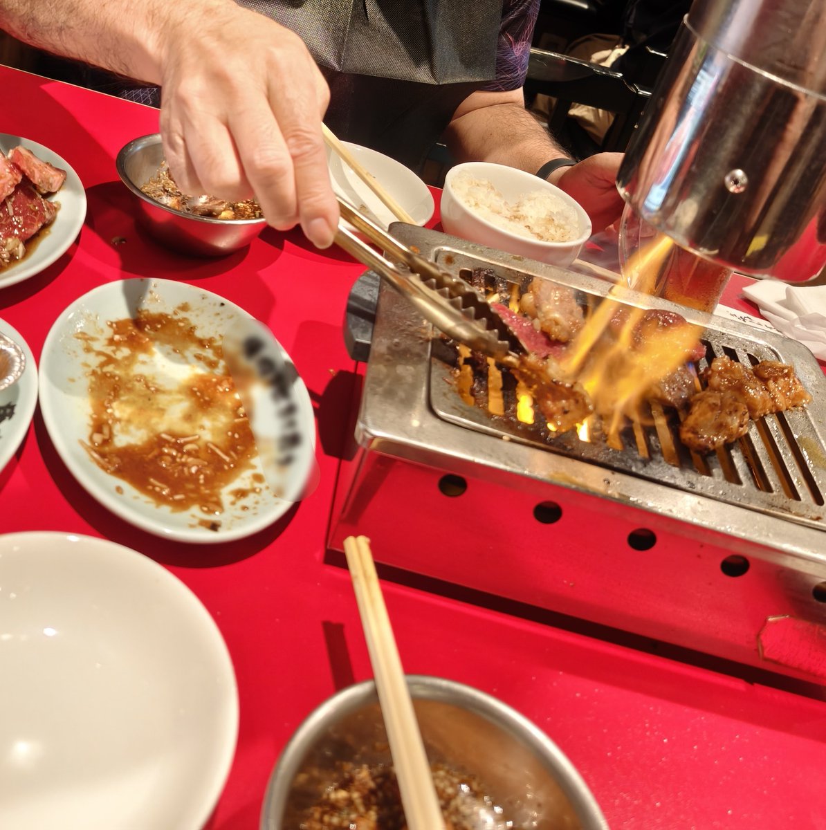chigekonh's tweet photo. 痔瘻完治したお祝い焼肉㊗️治療が思ってたより大変だったから、もう二度となりたくないわ〜 https://t.co/RwndvmNetD