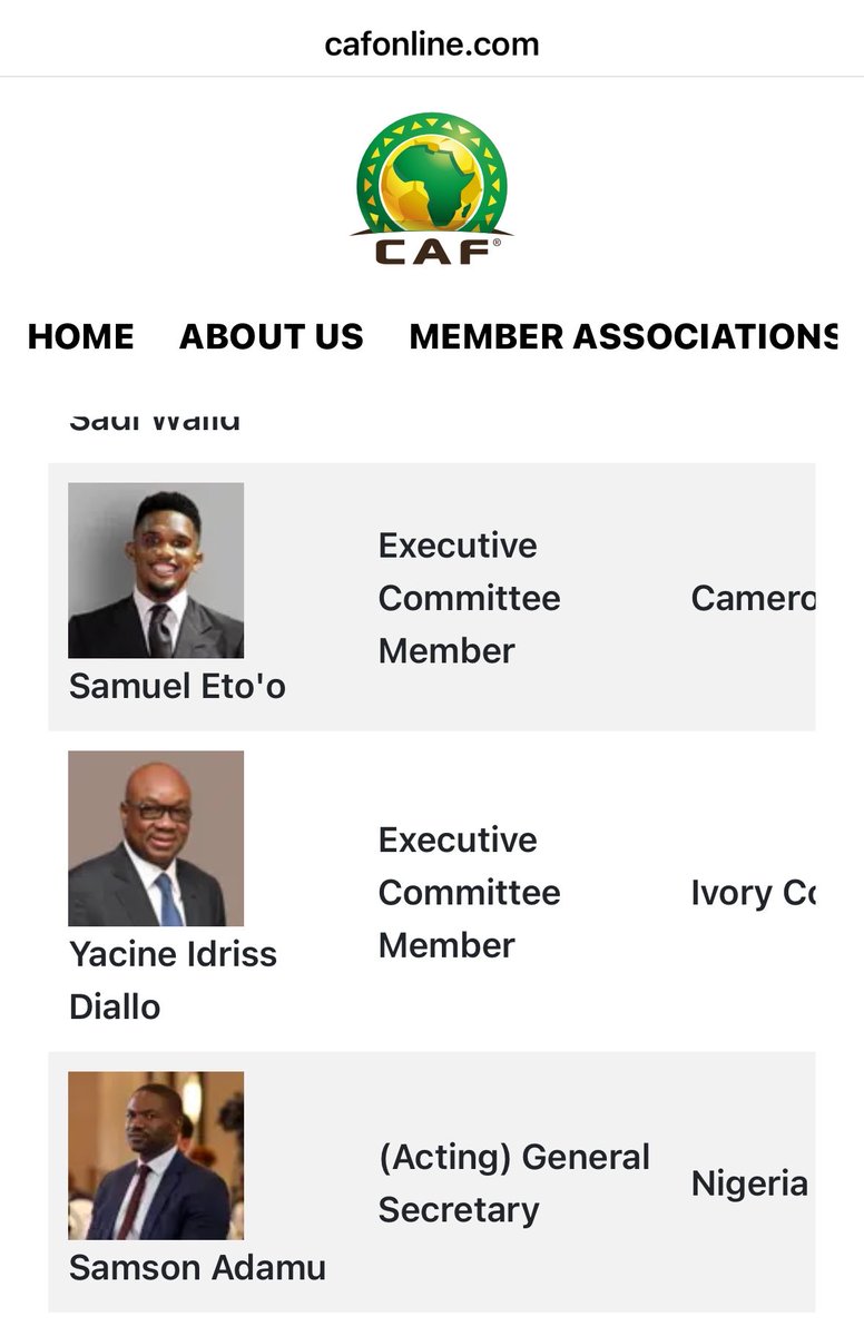 walegates's tweet photo. For 2 decades there was Amos Adamu in the NFF. Amos rose to be a top CAF/FIFA official. His cup got full and FIFA had to suspend him after he was recorded in a BBC sting operation collecting bribes to support WC bids. 

Guess who the current acting SG of CAF https://t.co/EQPI0aXmQX