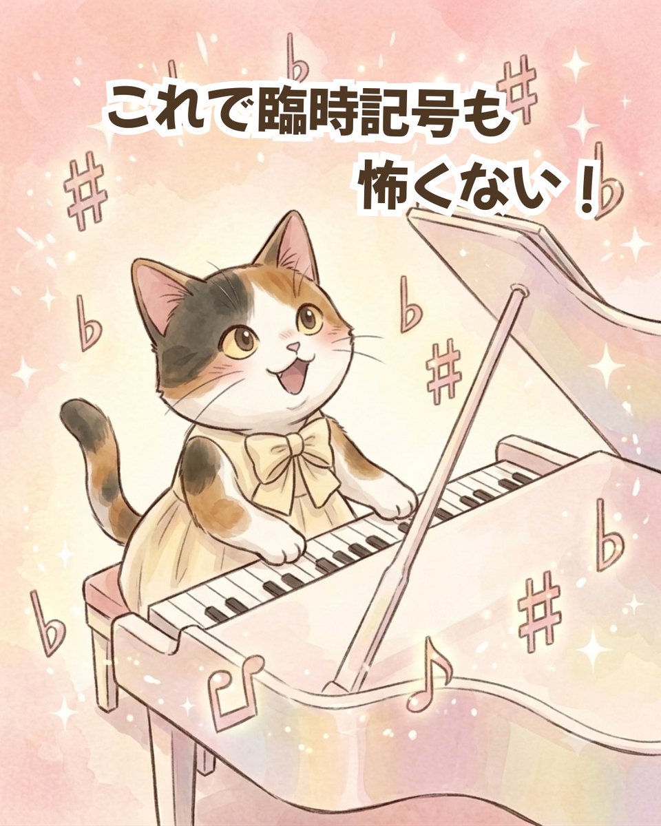 Pianeys's tweet photo. ✅ 小節線を越えたら効力リセット
✅ その音より���の音やオクターブ違う音には無効
✅ 慣れるまでは楽譜に書き込んでもOK

​臨時記号がついた後、
同じ小節内に出てくる同音には、
鉛筆で記号を書き足してみましょう。

「ここはまだ効いている」と可視化することで
うっかりミスを物理的に防げます💎 https://t.co/dxfFD3FkK4