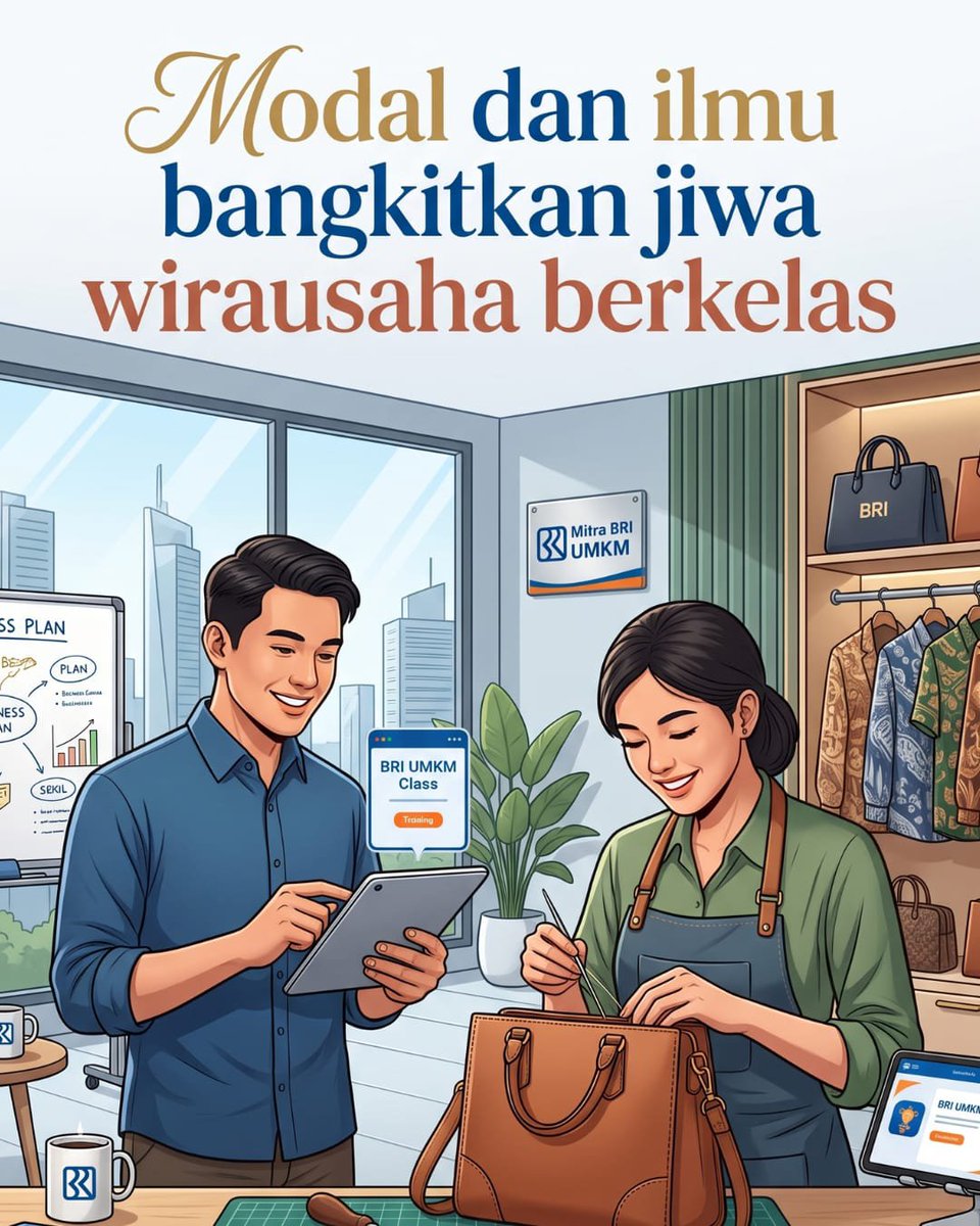 Chandra0603cb's tweet photo. Naik ke jenjang atas bukan hanya sekedar modal saja dan BRI Menawarkan program pelatihan yang baik sehingga mendapatkan bekal berupa pelatihan dan pemberdayaan yang oke juga 
Produk Lokal Indonesia 
#DukungUMKM https://t.co/zPFdfyGlx3
