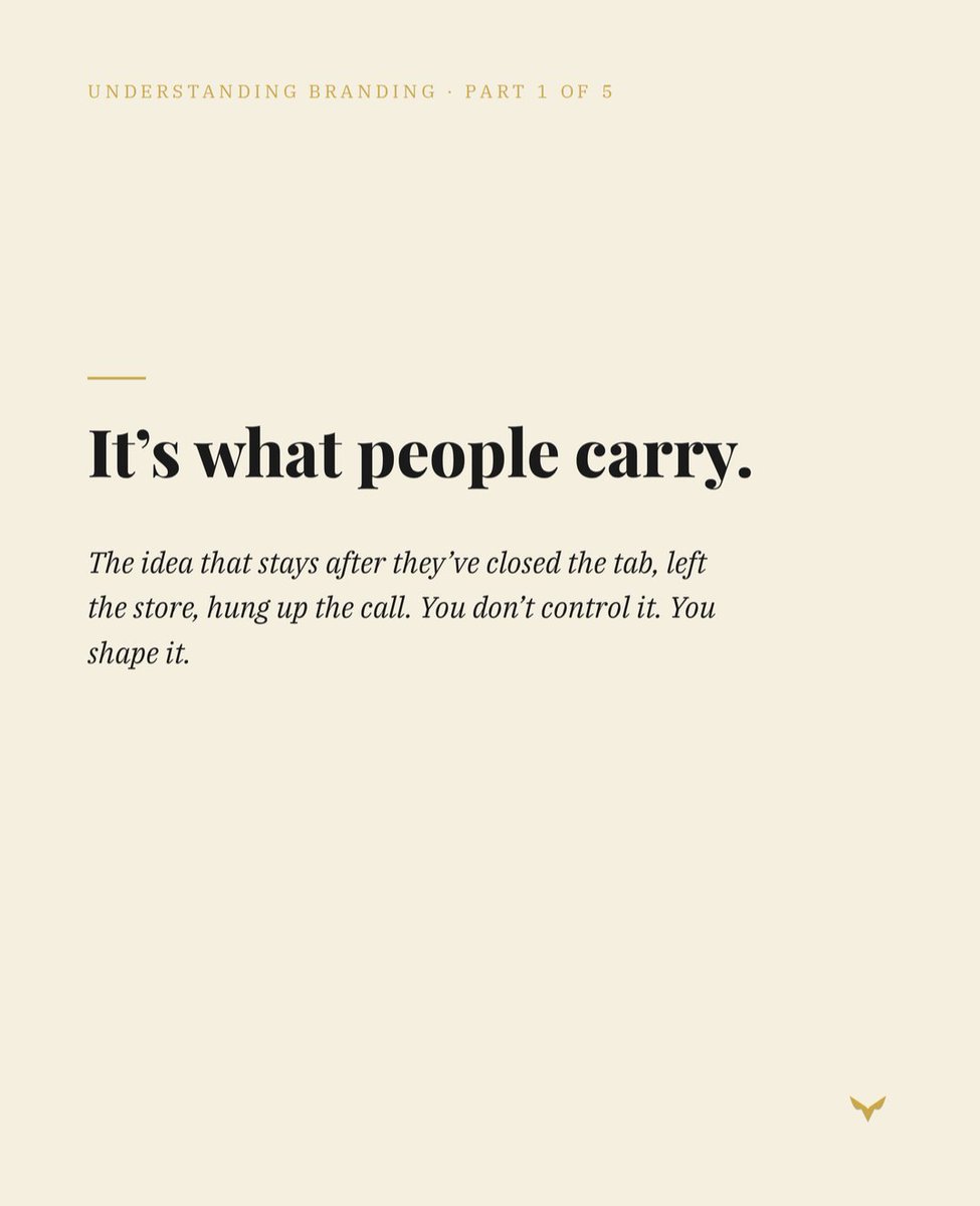 screativefalcon's tweet photo. A brand isn't what you say it is.
It's what people remember when you're no longer in the room.
We shape what people carry.
#BrandIdentity #BrandStrategy #FalconCreativeStudio https://t.co/4tKhgNU2YA