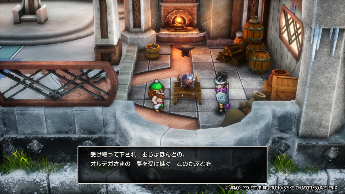 ojopon3's tweet photo. ドラクエ3HD-2Dクリア‼️
EDバレあります。

去り行く勇者が兜だけは置いていかなかった理由に気付いて涙よ。置いていけるわけがないのだ。 https://t.co/9NVIeiuD4H