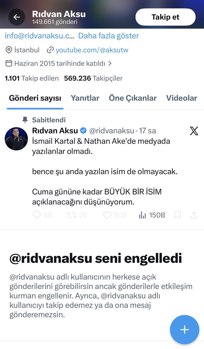 Onamazov20's tweet photo. @johnnysek Gurur tablosu https://t.co/maKG7PURde