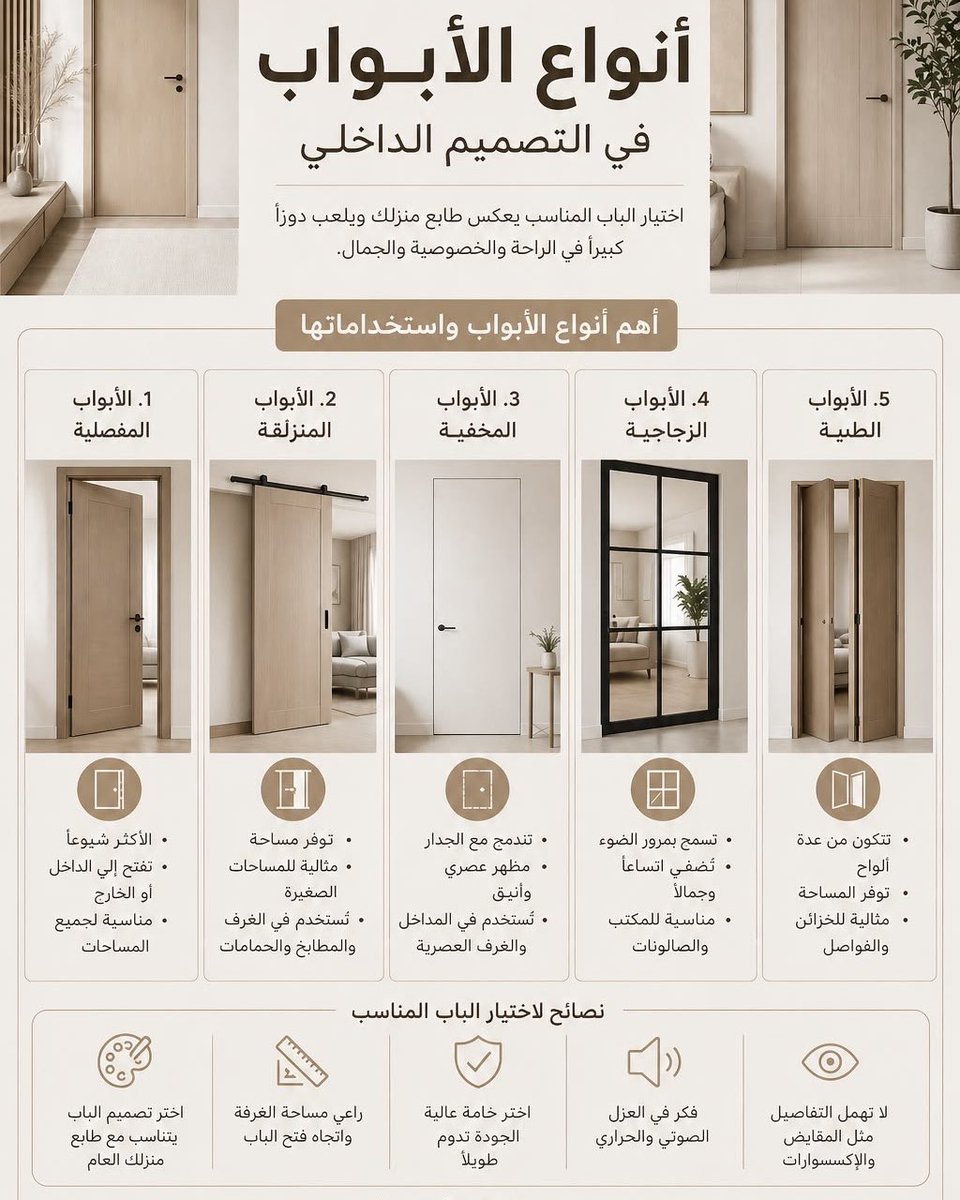 EngRiyadh44's tweet photo. من اشهر أنواع الابواب في التصميم الداخلي : https://t.co/jdvOmNuqIF
