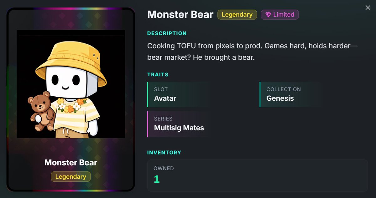 MonsterDegen's tweet photo. Bear market?
Nah.
He brought a bear.

Something new is loading… 🐻 @togetherdotfun https://t.co/uWJxbETu3X