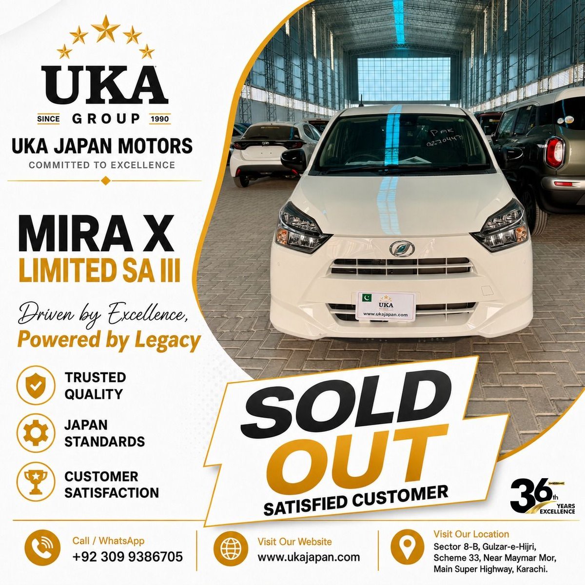 ukajapanmotors's tweet photo. Happy Customer, Happy Drive! 🚗✨

Another satisfied customer joins the UKA family with a trusted Japanese car. Thank you for choosing us! 🤝

#UKAJapanMotors #HappyCustomer #PakistanCars #JapaneseCars #CarSold https://t.co/6deDuJKD5h