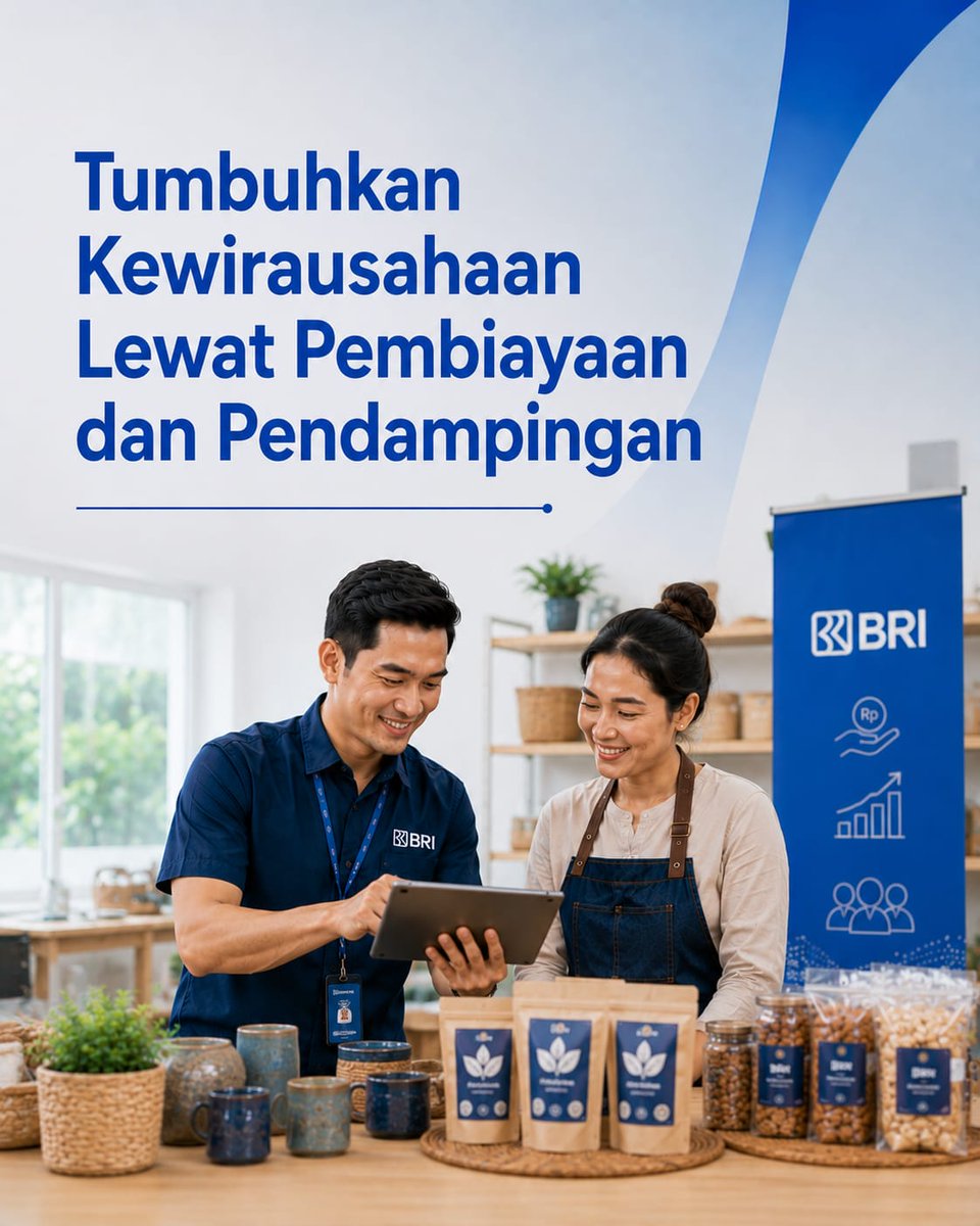 zeasom1's tweet photo. Tantangan UMKM gak cuma soal modal aja. Makanya BRI hadir bukan cuma kasih pembiayaan, tapi juga ada mentoring, pelatihan, sampai akses teknologi. Dengan dukungan lengkap, Produk Lokal Indonesia bisa jadi brand kuat yang kita banggakan. #DukungUMKM https://t.co/rKDhYPYJZa