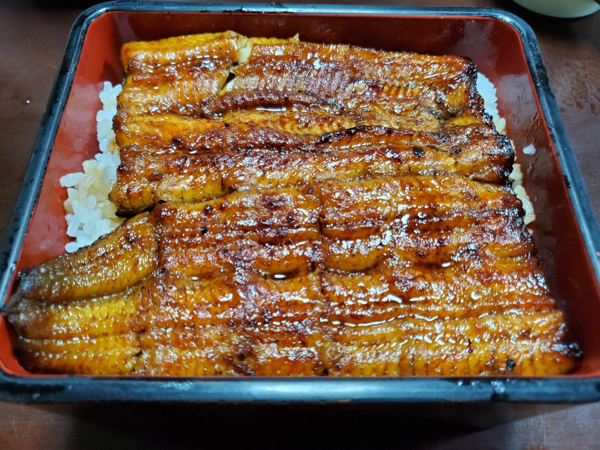 pepper_pepper82's tweet photo. 年1のうなぎ https://t.co/ocssxMs4fm