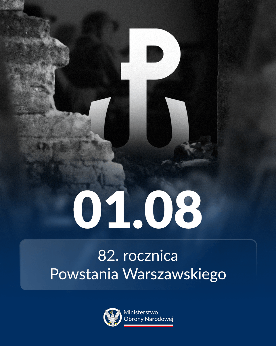 MON_GOV_PL's tweet photo. #TegoDnia | 82. rocznica wybuchu Powstania Warszawskiego https://t.co/yLoMhxJcmy