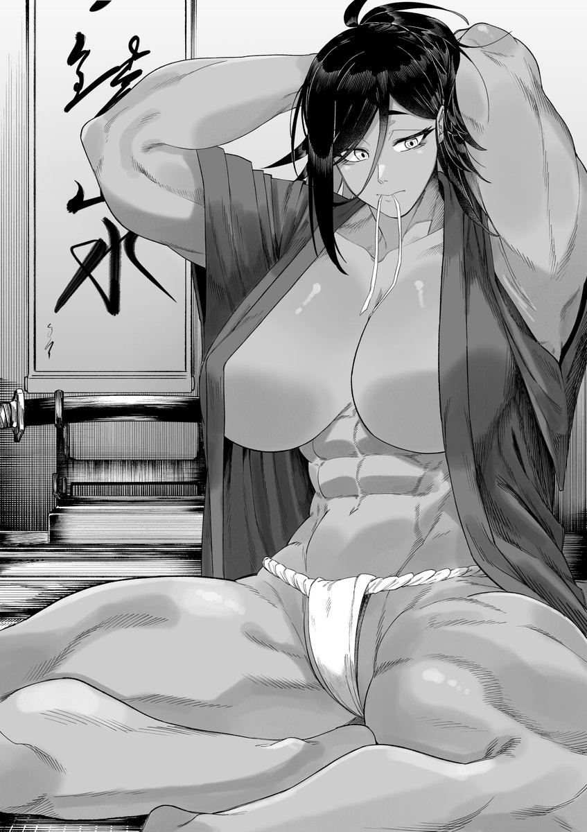 shimizu_ginkaku's tweet photo. 身支度中の褐色女侍さん https://t.co/BAmhg4vyZe