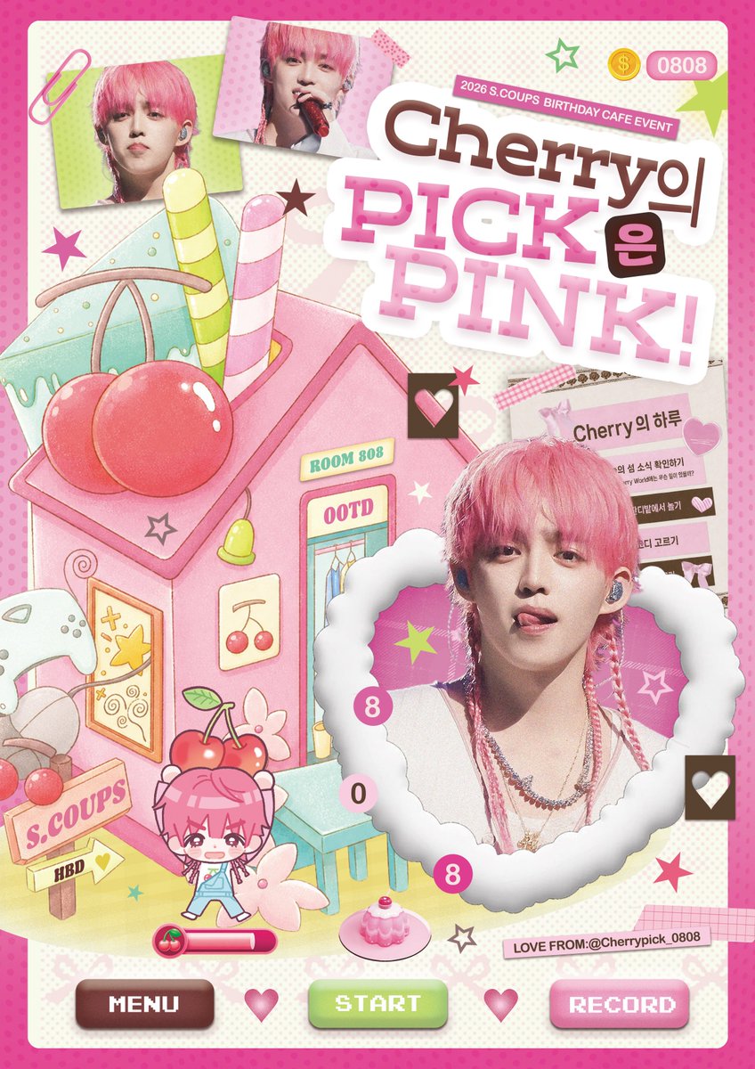 Cherrypick0808's tweet photo. 𝟐𝟎𝟐𝟔 𝐒.𝐂𝐎𝐔𝐏𝐒 𝐁𝐈𝐑𝐓𝐇𝐃𝐀𝐘 𝐏𝐑𝐎𝐉𝐄𝐂𝐓 

🍒 𝑊𝑒𝑙𝑐𝑜𝑚𝑒 𝑡𝑜 𝐶ℎ𝑒𝑟𝑟𝑦 𝑊𝑜𝑟𝑙𝑑. 
𝑀𝑖𝑠𝑠𝑖𝑜𝑛 𝑆𝑡𝑎𝑟𝑡! 

SEOUL
📍벌스데이클럽 
@Birthday_Club0 
𝟸𝟼.𝟶𝟾.𝟶𝟼 ~ 𝟸𝟼.𝟶𝟾.𝟶𝟿
#WelcometoCherryWorld

RT 해주신 분들 중 추첨을 통해 2분께 특전을 보내드립니다!
#에스쿱스 #SCOUPS #승철 #최승철
#세븐틴 #SEVENTEEN 
 @pledis_17