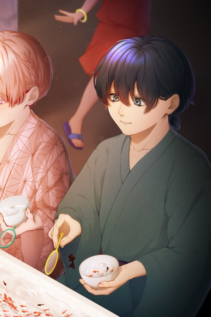 FlowerYuri2587's tweet photo. 夏祭り🏮

 #イラスト #オリジナルイラスト #夏イラスト #浴衣 https://t.co/NJIswv1VLh
