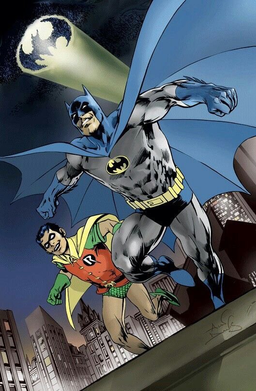 batsignal1939's tweet photo. Batman and Robin by Alan Davis. https://t.co/cD9CoBipqJ