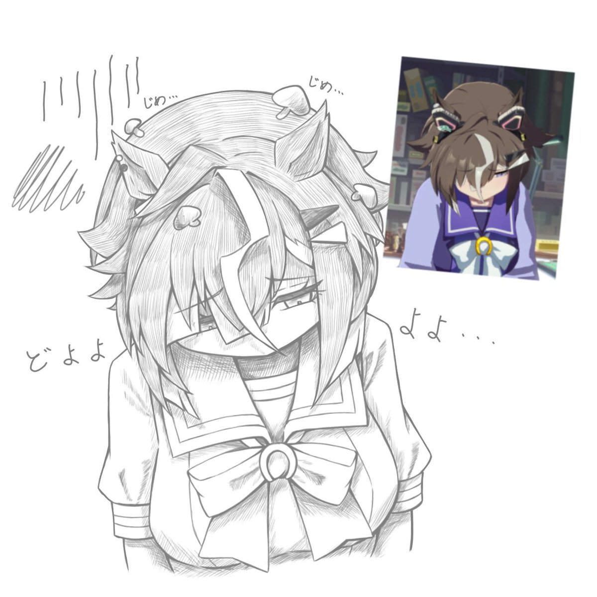Bloom_Lotus__'s tweet photo. ルーラーが不貞腐れて下向いた時のほっぺたが本当に可愛くてですね https://t.co/VZtnqI8KTO