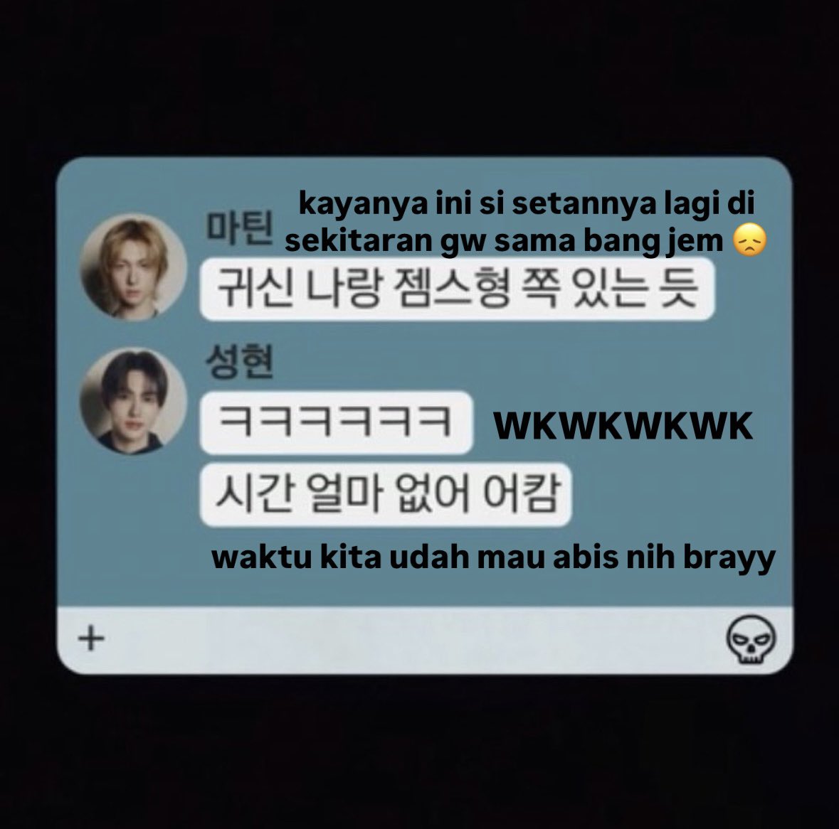 seonssean's tweet photo. seonghyeon lagi di situasi mencekam aja ga pernah ketinggalan dengan ㅋㅋㅋㅋㅋㅋㅋㅋ nya  😭😭😭 https://t.co/DJYE96OGxu