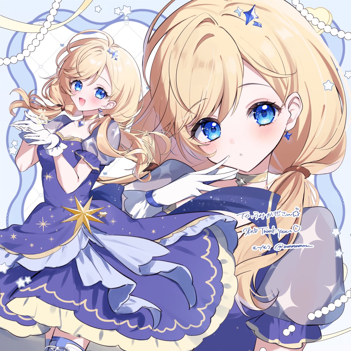 mmmow__'s tweet photo. 今月もたんプリとかSkebとか色々描きました🎵
エクレール編をめちゃくちゃ楽しんだ月だったな…🦋🩵

#今月描いた絵を晒そう https://t.co/yZZF4JYE1r