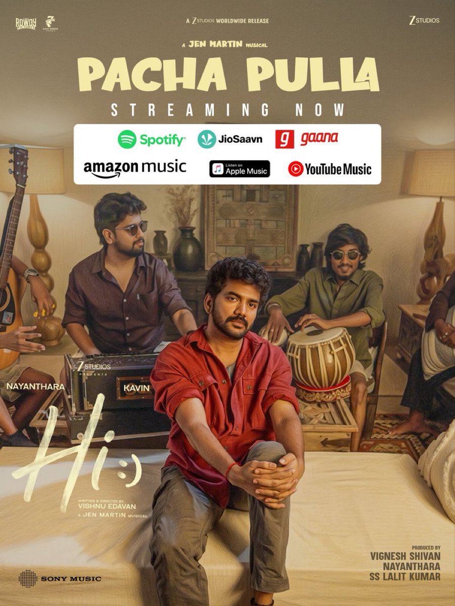 KollywoodWire's tweet photo. Earphones in. World out. 🎧💚
#PachaPulla is now streaming on all platforms! 🎶
➡️ https://t.co/yhxTjQnowv
A soulful track by @jenmartinmusic 🎼
Written & Directed by @VishnuEdavan 🎬
#HiMovie #JenMartin #VishnuEdavan #NowStreaming #TamilMusic https://t.co/omBnVEmsIW