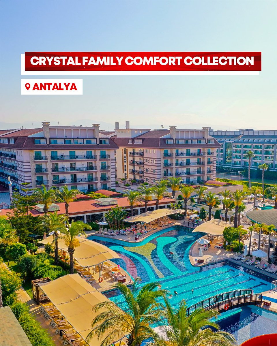 setur's tweet photo. Güneşin, denizin ve eşsiz lezzetlerin tadını çıkaracağın bir deneyime hazır mısın? Crystal Family Comfort Collection, unutulmaz anılar biriktireceğin rüya gibi bir tatil için seni çağırıyor. ☀️🌴​

​👉🏻 https://t.co/i9zldsvTgu
 ​
#Setur #TatilseSetur #SeturYazShow https://t.co/NeiPjojNGe