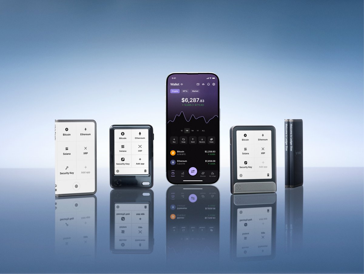 Ledger's tweet photo. Is your security setup still the safest option out there?
If you're even asking the question, Ledger is the answer.

Right now…
→ Get $20 free BTC with the Ledger Flex™, Ledger Stax™ and Ledger Nano Gen5™
→ Get $10 free BTC with the Ledger Nano X™ and Ledger Nano S Plus™

Upgrade to a Ledger signer now, for the very latest security that keeps you free from compromise 🔒