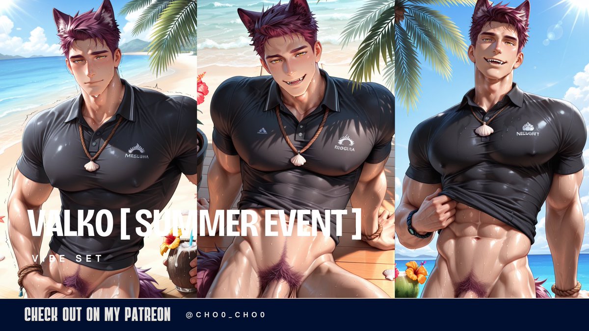 Cho0_ch0's tweet photo. Valco [ Summer Event ] - Love and Deepspace
Vibe &amp; Elite Set is finally here! No Watermarks, 4K Quality, No Blur 

🔞Join the exclusive zone : https://t.co/rlgGsRF4Ii

#Valco #LoveandDeepspace #game #gamerbf #otomegame #rule34 #yaoi #NSFW #AIart #Patreon #bara #gay https://t.co/5Klm7kvevs