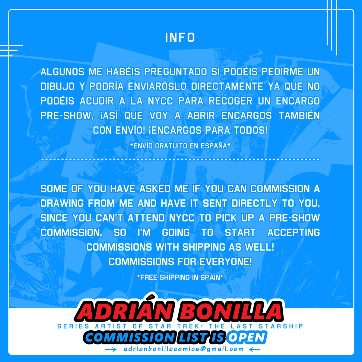 adrianBcomics's tweet photo. +INFO about commissions! https://t.co/3UoDdZMq7e