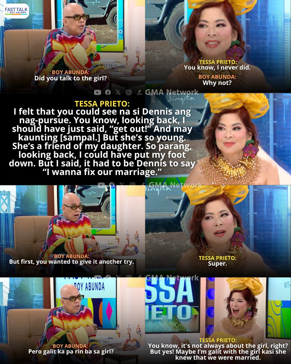 FastTalkGMA's tweet photo. Tessa Prieto, aminadong galit pa rin sa babaeng itinuturo niyang dahilan umano ng hiwalayan nila ng dating asawa.

#FastTalkWithBoyAbunda | Weekdays
#FTBATessaPrieto #TessaPrieto https://t.co/L5yejGnGhr
