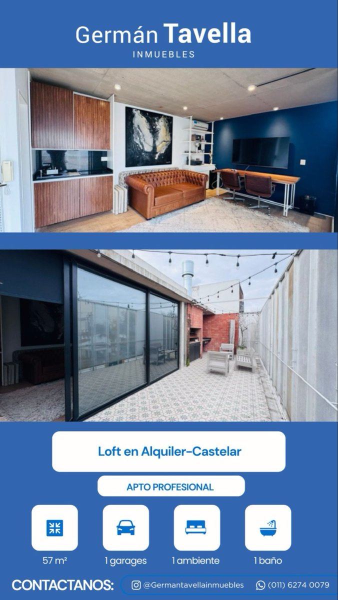 GTavella's tweet photo. Loft en alquiler. Castelar https://t.co/alygUuVYCf