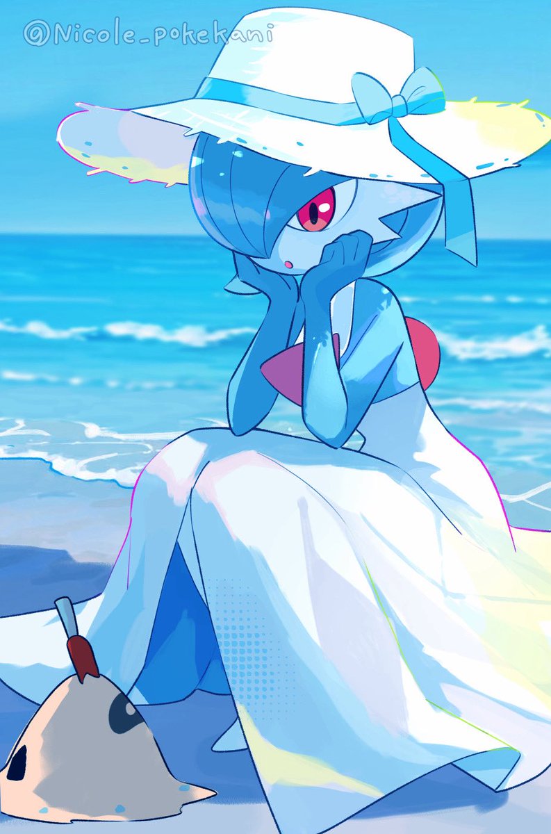 Nicole_pokekani's tweet photo. #今月描いた絵を晒そうㅤ 
7月もありがとうございました🏖青い絵多め🌊 https://t.co/3yLbfmNQ4c