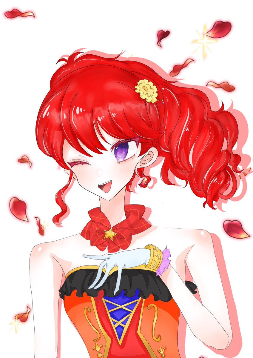 one_two_CHU's tweet photo. #紅林珠璃生誕祭2026 #アイカツ  #아이카츠 
예전에 그린거로 축전올리기..ㅎㅎ 
아이카츠계 장미공주 주리님 !!
HBD~🌹❤️ https://t.co/TVSkR3djhM