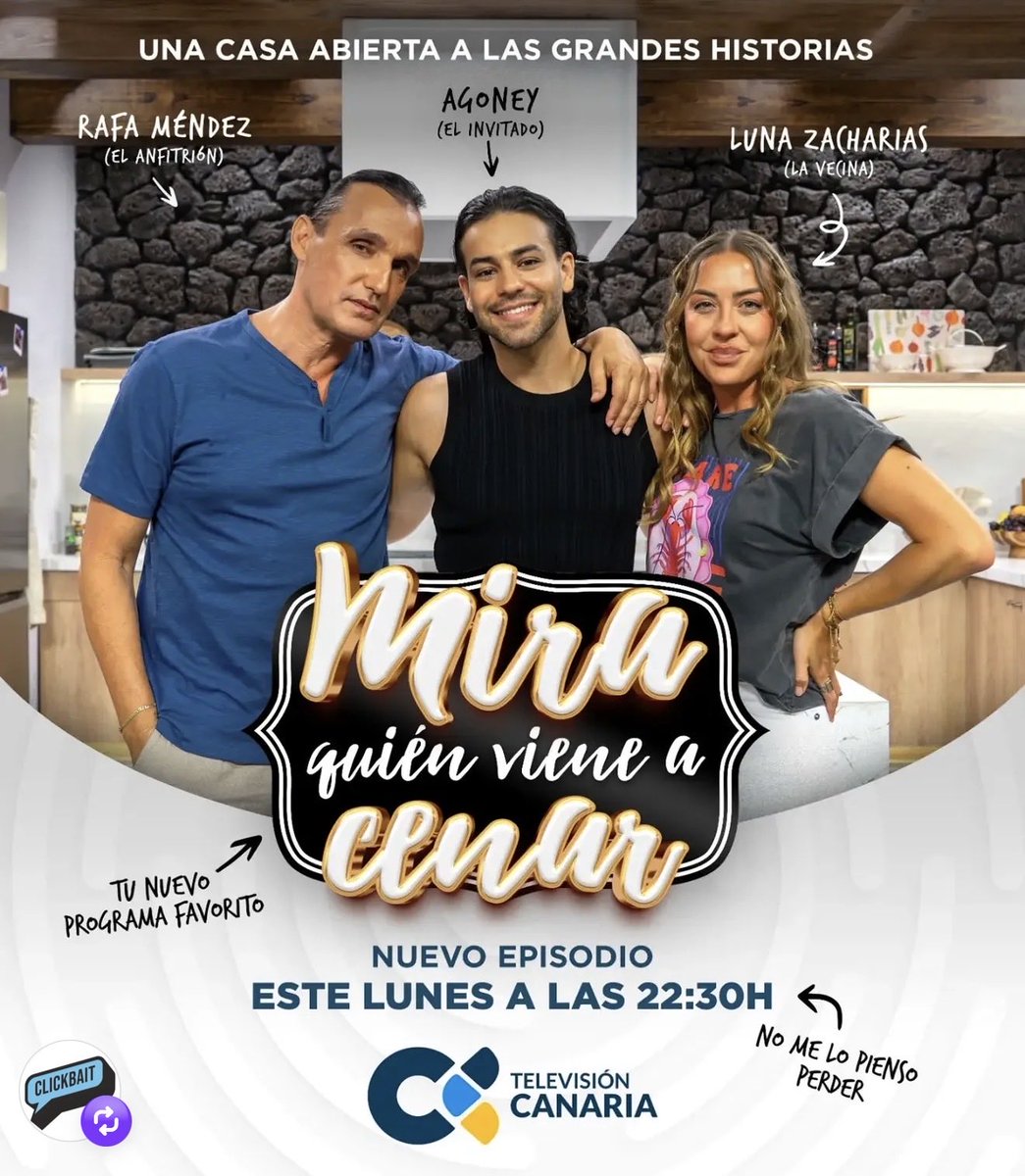 Sionyta's tweet photo. Enciende tu TV el lunes y no te lo pierdas!!!
@Agoney visita nuestra @RTVCes. Nos contará cuando verá la luz ese vídeo del fin de gira de Dicotomía? Nos adelantará algo de su nueva canción?? Voy comprando cotufas pal momento 🍿 https://t.co/WNlwmOhM2R