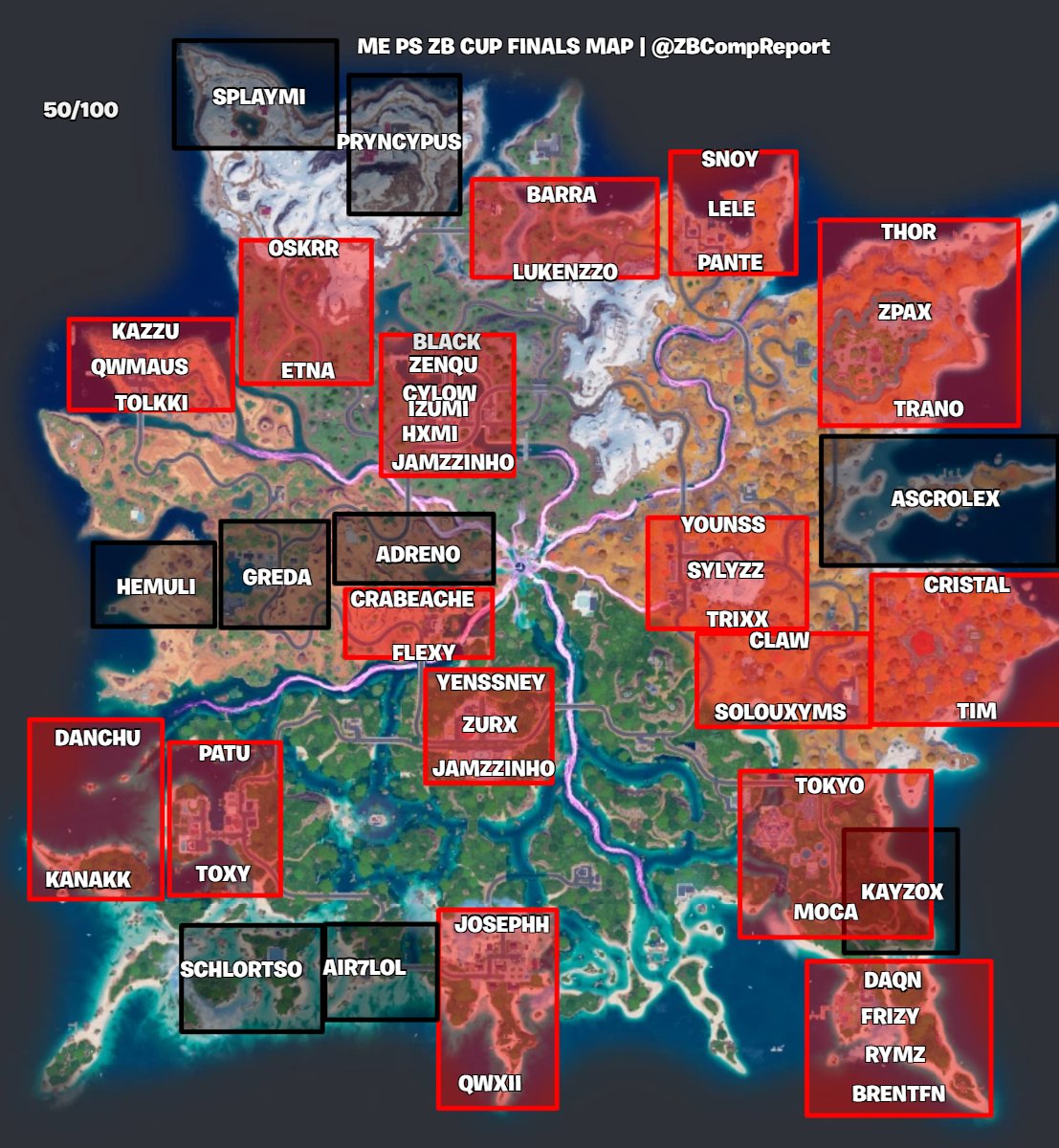 ZBCompReport's tweet photo. MIDDLE-EAST PLAYSTATION ZERO BUILD FINALS MAP
Updates in comments!
50/100 https://t.co/yea7aQhMSE