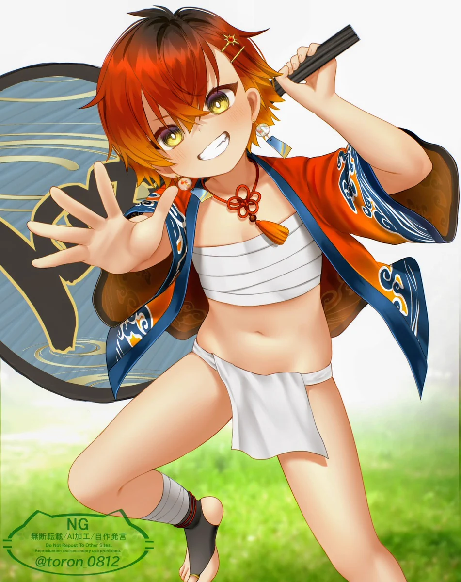 伊賀のカバ丸 EDOYA　♥️夏祭りです。　セル画