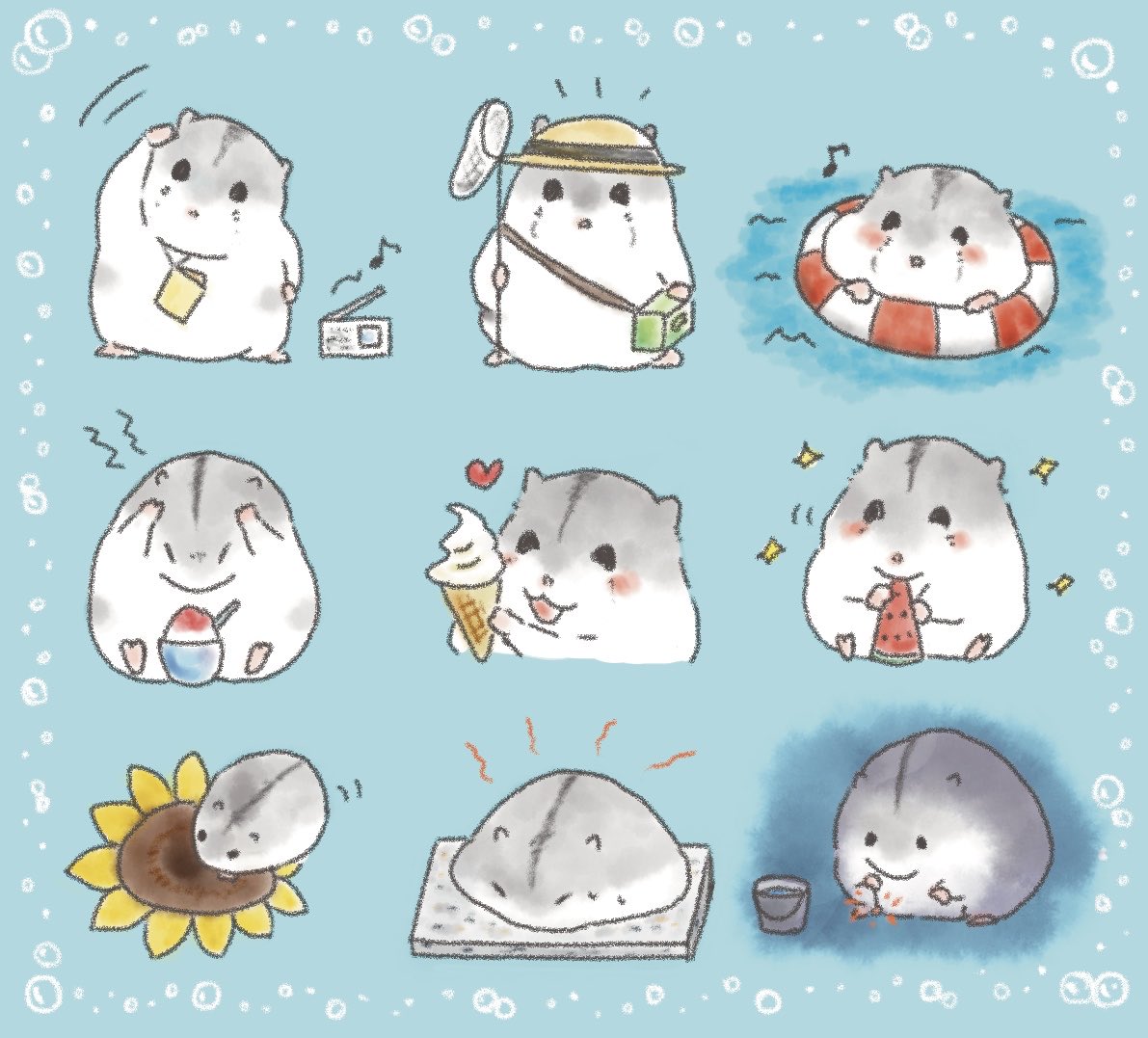 vri074s9IqqmXMG's tweet photo. 夏を楽しむハムスター🐹🌻🍉 https://t.co/8dFfProSdL