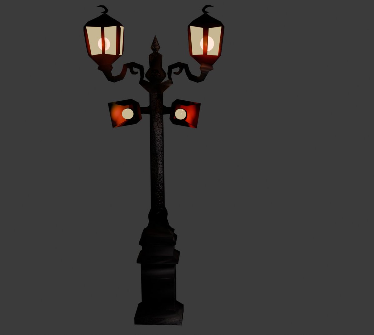 sea_cryptid's tweet photo. Every city needs its details. Here's a look at some props I've been modeling for Cenebra, the city where Feral Mind takes place: lamp posts, street food (coxinha!), and a passion fruit mousse for that local flavor 
#gamedev #indiedev #b3d https://t.co/Zniyd4v1jZ