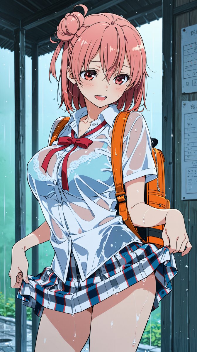 novegahama's tweet photo. 雨宿りのガハマさん

由比ヶ浜結衣/yuigahamayui ＃oregairu https://t.co/hmnpdFrhpI