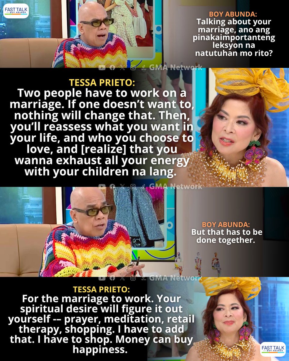 FastTalkGMA's tweet photo. Socialite at media personality Tessa Prieto, naniniwalang "money can buy happiness."

#FastTalkWithBoyAbunda | Weekdays
#FTBATessaPrieto #TessaPrieto https://t.co/5WU3Omdkga