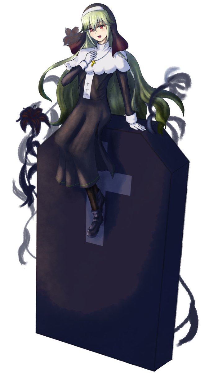 kronag_yougr's tweet photo. ふぁんた様（@fa___nta）主催の誰デザ企画に参加しました！
どの子もお洒落なキャラデザで素敵です〜♡

私は画像の通り、14番のクロユリテーマの子の立ち絵を担当しております。

投票欄をリプに繋げますので、もしよろしければ、私が誰をデザインしたのかの投票、よろしくお願いします！ https://t.co/zpGC6jcraS