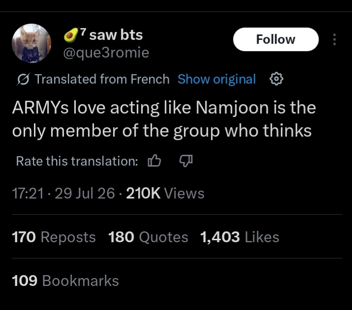 fanoftannies875's tweet photo. @divinerkive Yeah, the so called Namjoon biased ARMYs are asleep when people on ARMYTWT openly shade Namjoon. Yet your rats are quick to like those tweets while hiding behind the Lil 7. https://t.co/RvbTGLZdqJ