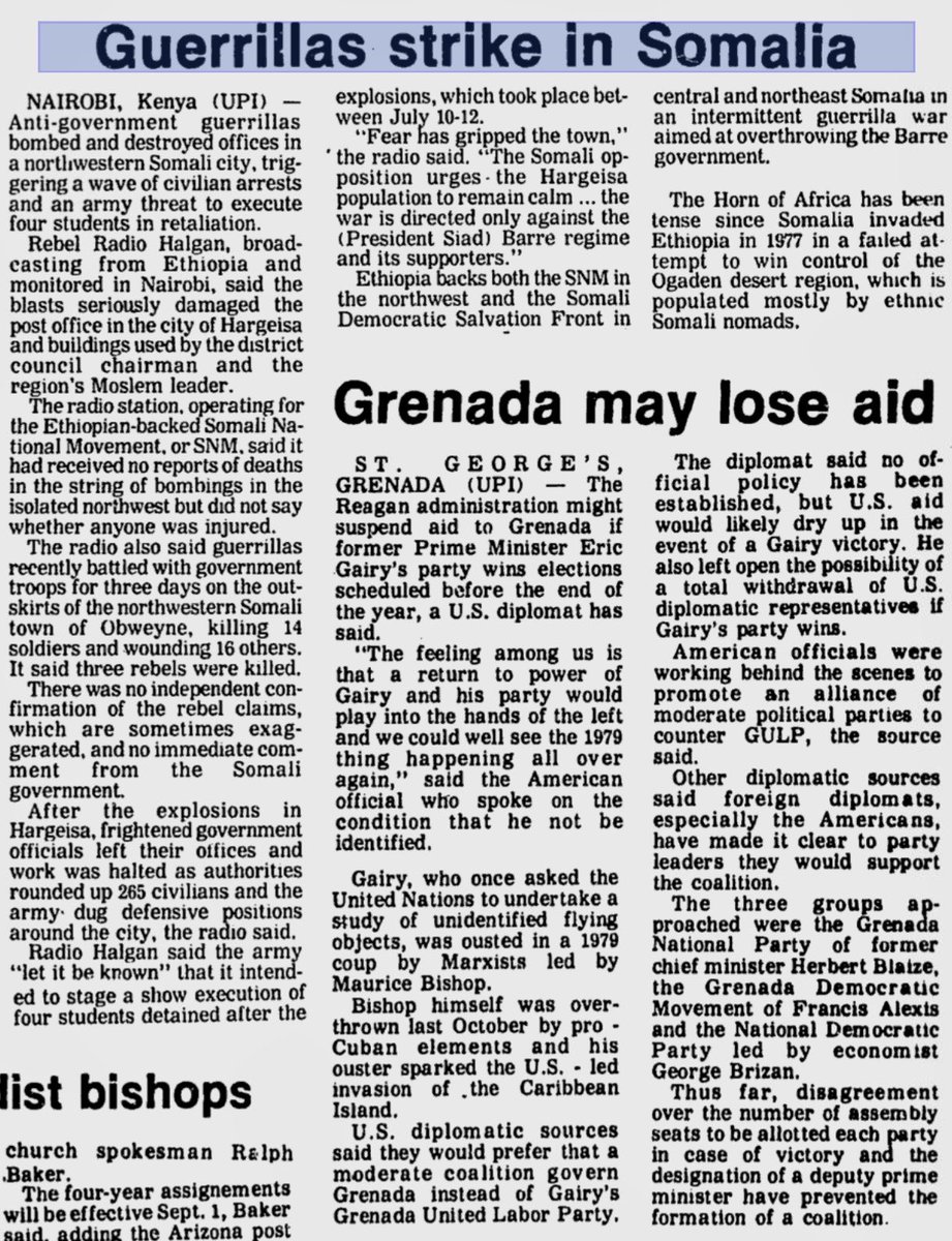 LandofPuntites's tweet photo. 🚨🚨History books lie to you. They tell a simple story about innocent rebels fighting a bad government in 1980s Somalia.🚨🚨
They completely erase the urban terrorism. They hide the story of a high school bombing cell and a hijacked commercial airliner.
It started in July 1984. A terrorist group planted massive explosives inside the central post office in Hargeisa.
The blast destroyed Hargeisa’s communications hub. The SNM went on the radio and proudly took credit for the attack.
The government launched a massive manhunt. Authorities uncovered an active urban bombing cell.
The culprits were local high school students.
The state sentenced seven of these student bombers to death.
Four months later the SNM terrorists took brutal revenge.
Armed men stormed a Somali Airlines Boeing 707 midair. The hijackers beat the pilot and shot a security guard in the chest.
They forced the plane to land in Ethiopia with 108 hostages onboard. Ethiopia was the foreign sponsor funding the rebels.
The hijackers then issued a chilling ransom demand.
They threatened to blow up the plane unless the government freed those exact seven high school bombers.
#Somaliland #SNMTerrorists #HistoricalTruth #Somalia #Ethiopia