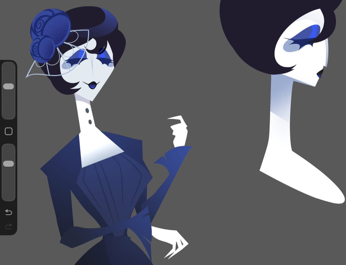 hellishvee's tweet photo. Did I mentioned I’m making my own universe for Jerai? “Umbral veil” im having so much fun working on it 💙 https://t.co/GprzMXYGz2