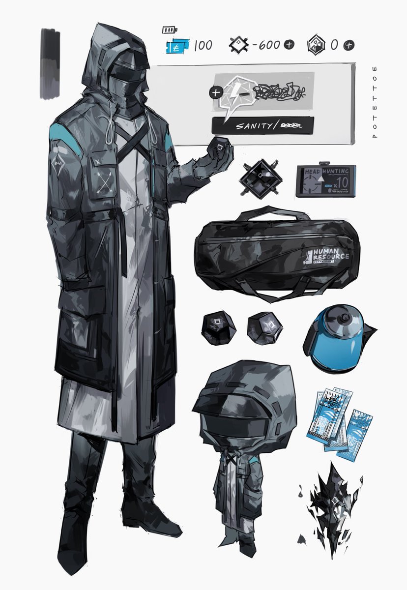 potettoe's tweet photo. Doctor 
#Arknights https://t.co/20lOPG8D6A