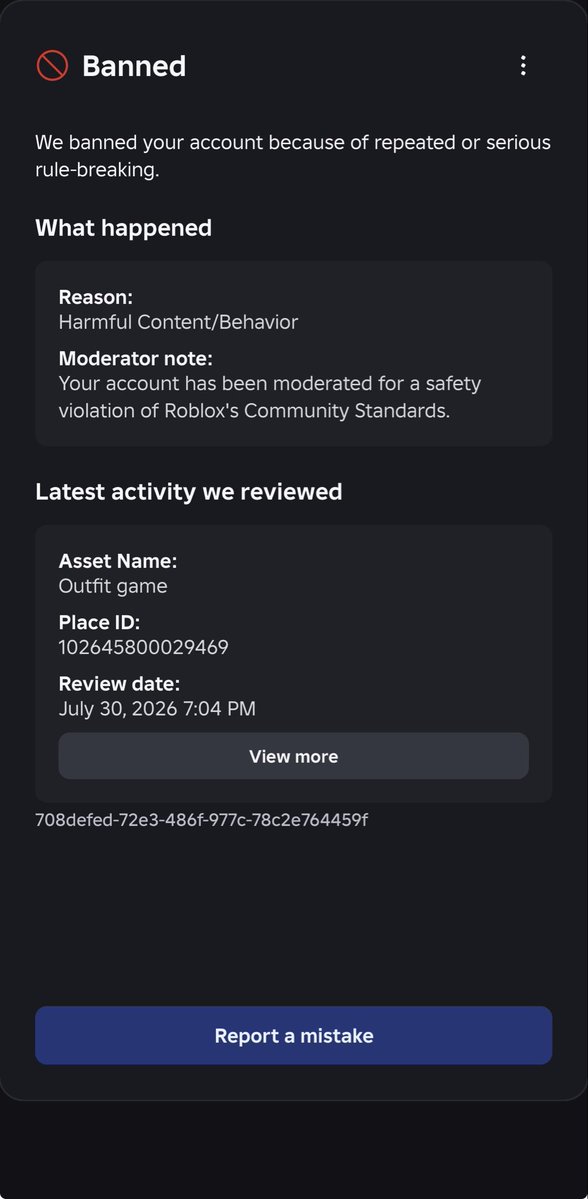 xx6fy's tweet photo. @4Lulzy User: xx2fy

Been on Roblox for 7 years, thousands of hours and thousands in limited collections 🫩

Game wasn’t even public, just a place for me experiment with developing. https://t.co/pyAjswrzAB