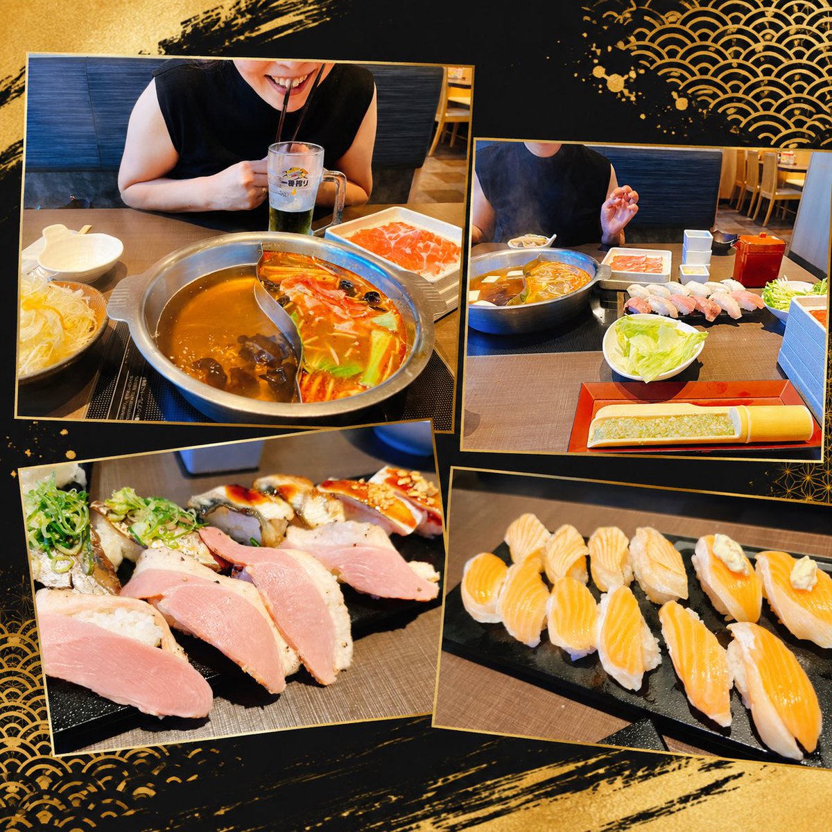 Spice_Plus's tweet photo. 旨いしゃぶしゃぶと寿司🥩🍣 https://t.co/cC1aPg7jcR