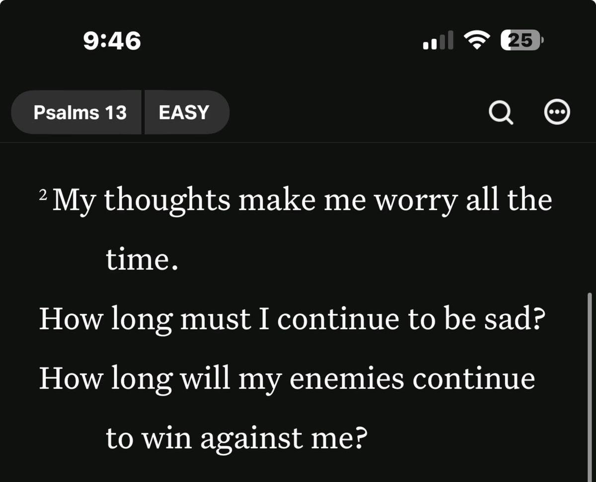 FuelTheSoul_'s tweet photo. Psalms 13:2 https://t.co/H3tn1XqOvV