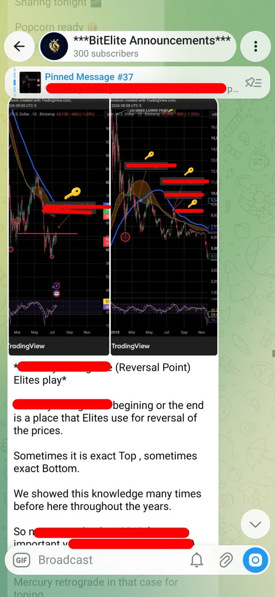 BitElite17's tweet photo. BITELITE 35TH EXACT DATE PREDICTION⭐⭐⭐

We said Local top a d Danger zone comes 21-24th July 🔮

Exactly on 21st July Local top happened!!!

We discovered again their:
1) Fractals🔢

2) Their technical crosses⚔️ they repeat

3) Astrological ✨ and numerological symbols they use for reversal points

We shared to our members and we again had the crystall ball🔮🔮🔮

At this moment we found and ENORMOUS DISCOVERY and just shared to Vip Group.

This discovery 🌎 predicts August ,September and October.

It is mathematical perfection 🤌🤌🤌

If you want these discoveries🌎, The Codes🔑 that brought millions of dollars and Findings📚 nobody else will ever give you.

Join our Vip Telegram or Patreon 🏆 (dm)

See you in the inside 🤌🤌🤌

#btc #bitcoin #altcoins #crypto