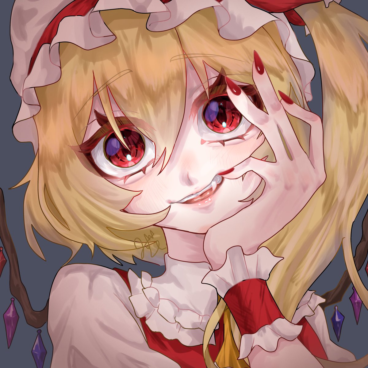 MiMiZU_mochi's tweet photo. 『U.N.オーエンは彼女なのか？』

 #フランドール・スカーレット  #東方Projectㅤㅤ https://t.co/85OoOUXjZ9