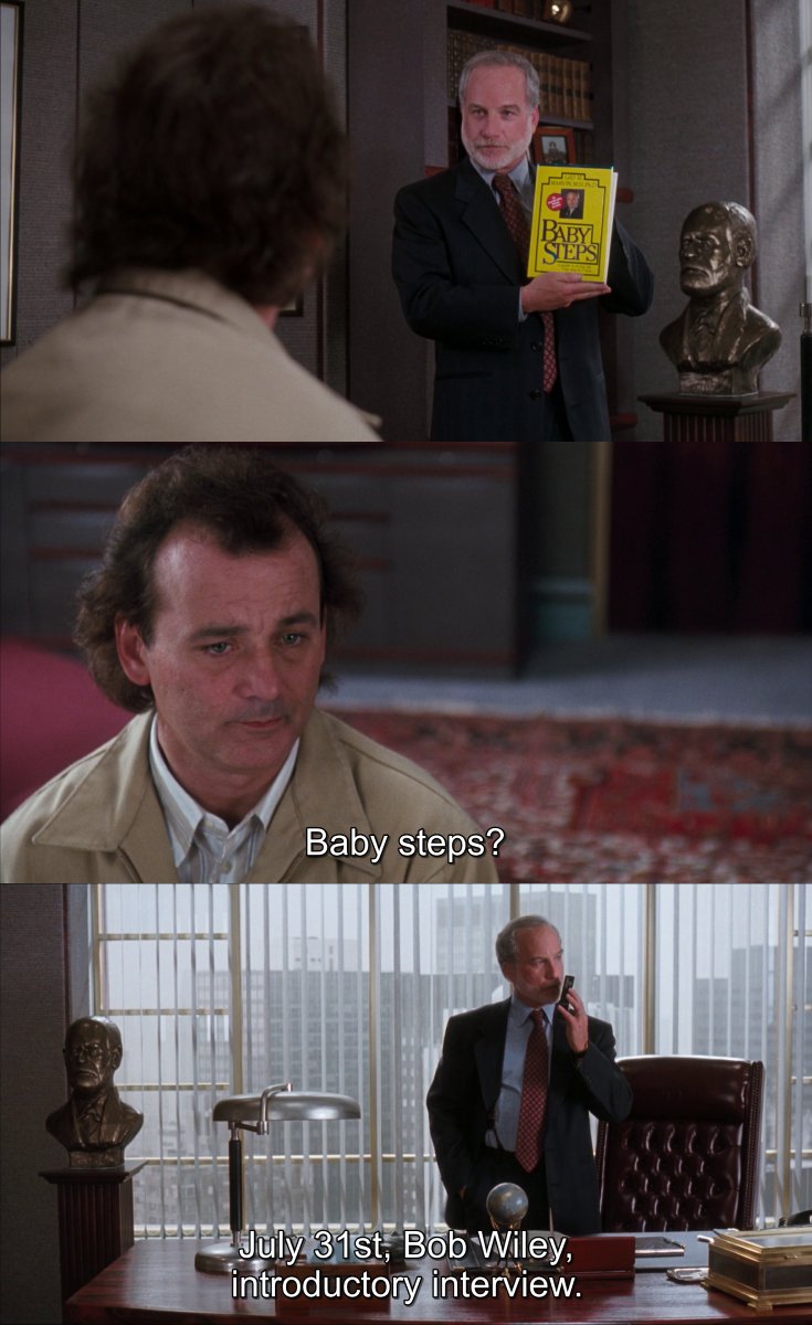 CineCalendar's tweet photo. Jul 31st - After being referred by his previous therapist, Dr. Leo Marvin (Richard Dreyfuss) met new patient Bob Wiley (Bill Murray) for the first time. 

📽️📅 What About Bob? (1991) https://t.co/ixvY5X7ekV