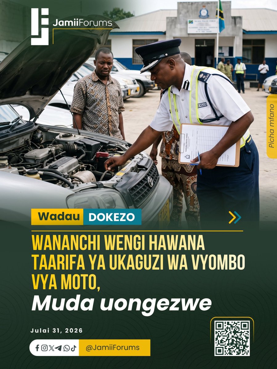 JamiiForums's tweet photo. Mdau wa https://t.co/dDd21Ugmlv ameomba Serikali kuongeza muda wa kujiunga na Mfumo wa Uratibu wa Ukaguzi wa Vyombo vya Moto (#MIMIS) akieleza kuwa msongamano mkubwa, ucheleweshaji wa huduma na taarifa umewafanya Wananchi wengi kushindwa kukamilisha taratibu kwa wakati.
Mdau, umekutana na changamoto yoyote wakati wa ukaguzi?
Soma https://t.co/sdbrCaJitf
#JamiiForums #JFHuduma #Uwajibikaji #JFMdau2026